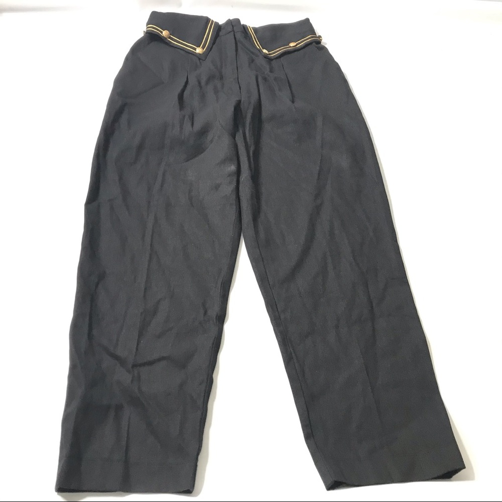 Seta Apparel Women's Goldness Pants Size 2XL Black Boho Chic Peasant Lagenlook